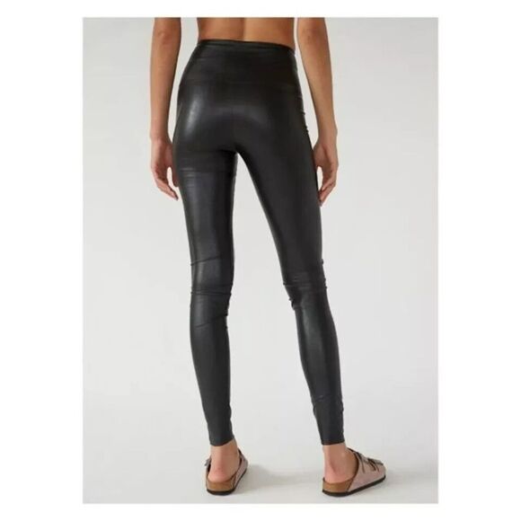 Wilfred Free "Daria" Pant High-waisted UnReal Black Leather Leggings Medium - Picture 5 of 8